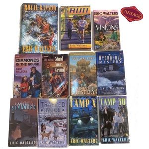 Set of 11 Eric Walters YA Novels Adventure Mystery Bulk Unisex Chapter Books